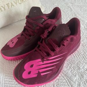 New Balance Women's Maroon and Pink Athletic Shoes
